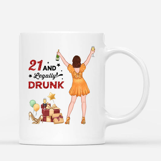 1234MUS1 Personalized Mugs Gifts 21th Birthday Her