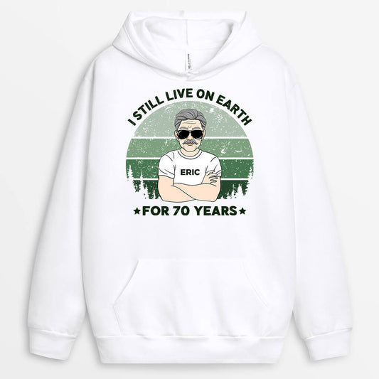 1238HUS1 Personalized Hoodies Gifts Live 70th Dad Grandpa