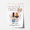 Personalized Happy 30th Birthday Bestie Poster