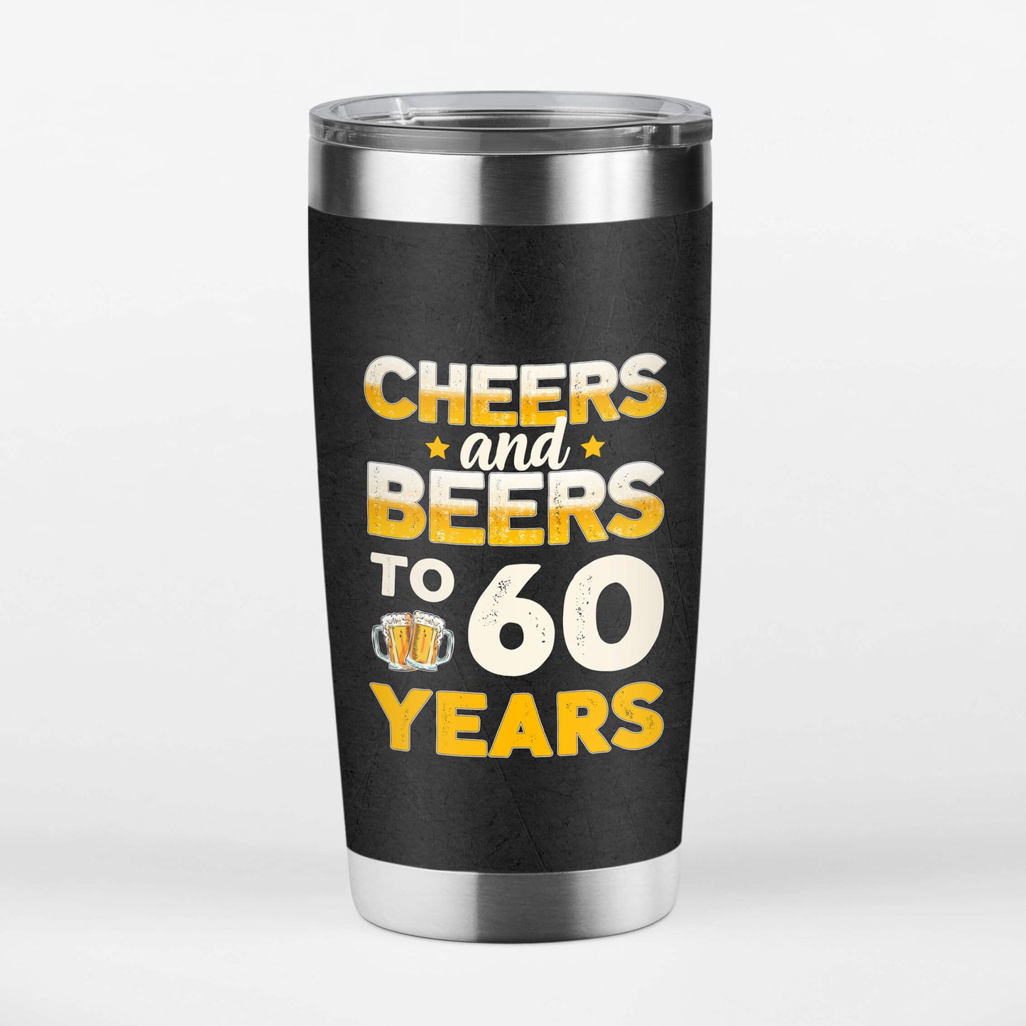 1243TUS3 Personalized Tumblers Gifts Cheers 60 Birthday Him