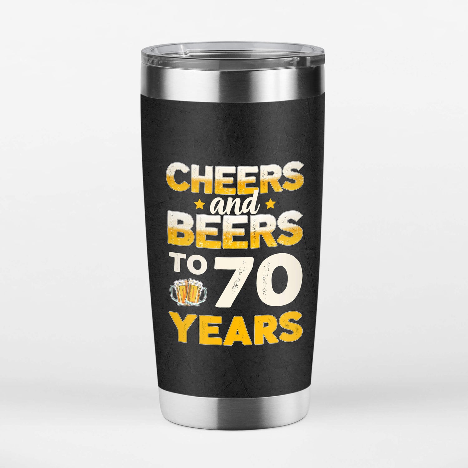 1243TUS3 Personalized Tumblers Gifts Cheers 70 Birthday Him
