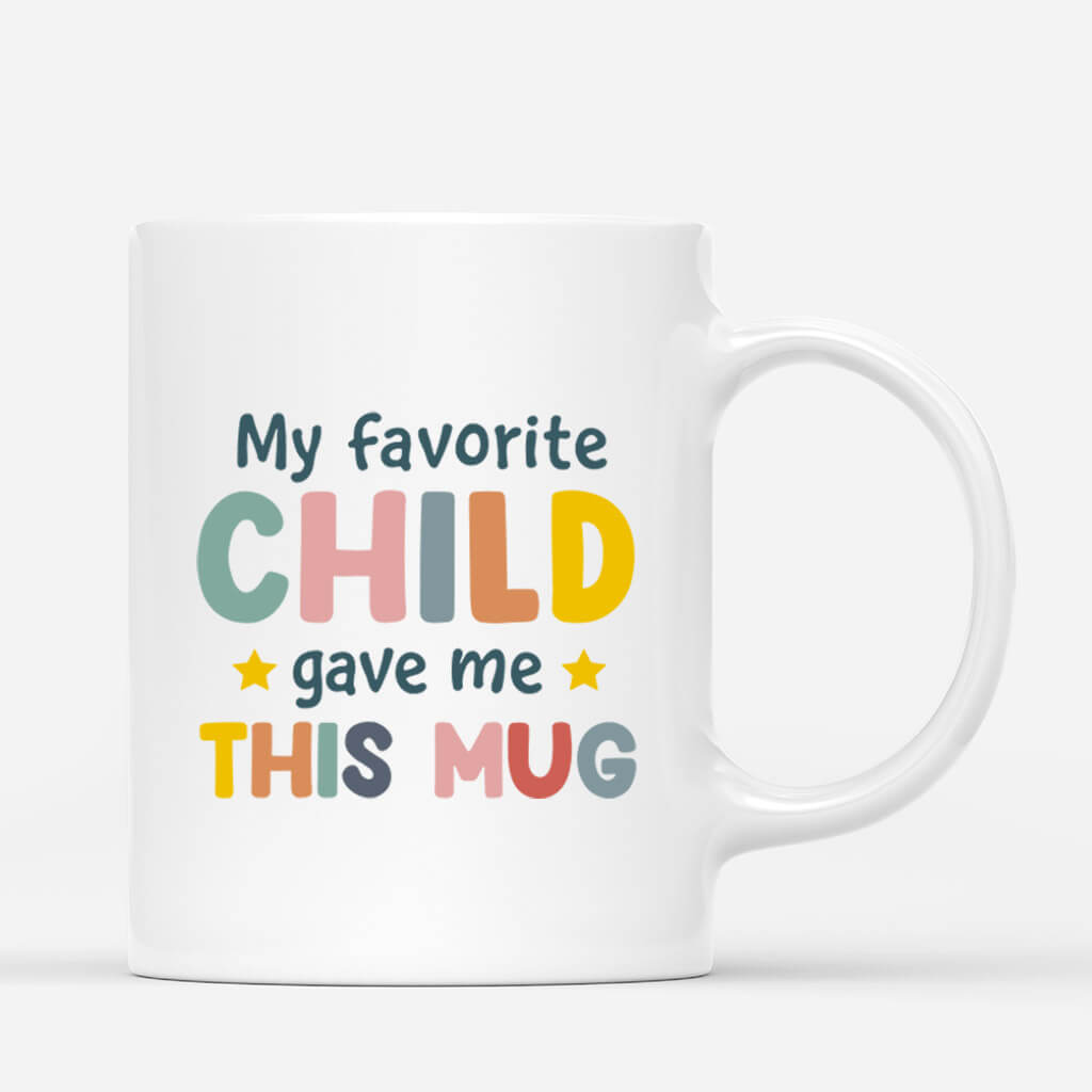 1249MUS3 personalized my favorite child gave me this on 60th birthday mug