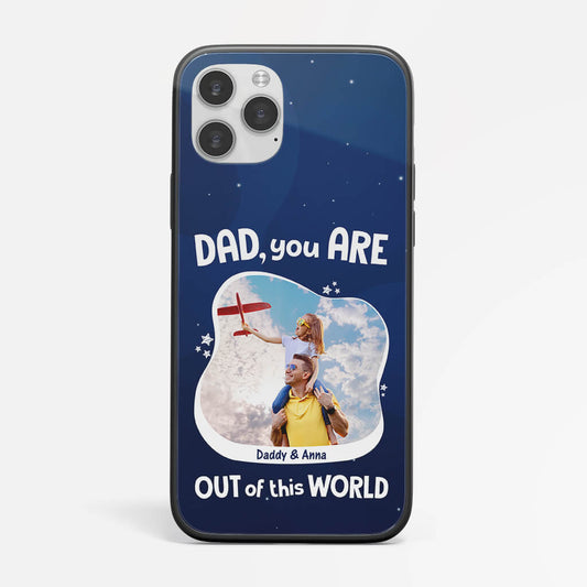 1254FUS1 personalized dad you are out of this world iphone 12 phone case