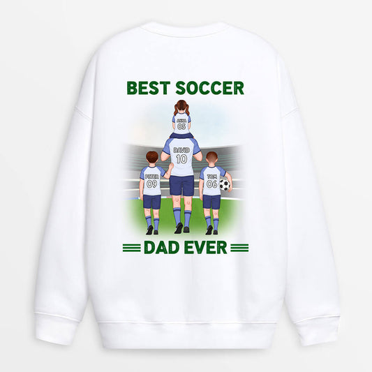 1256wus1 personalized best football dad ever sweater