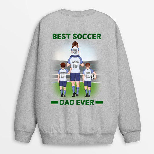 1256wus2 personalized best football dad ever sweater