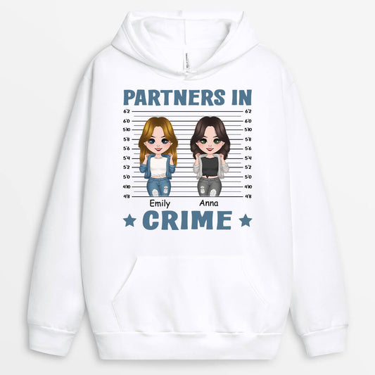 1260HUS1 personalized partners in crime hoodie