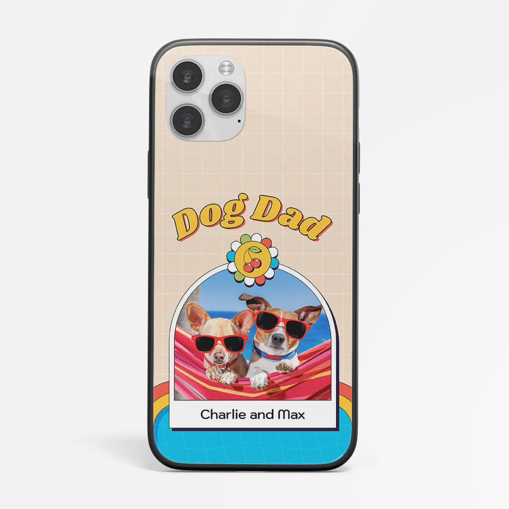 1265FUS2 personalized dog mom chill on beach iphone 12 phone case