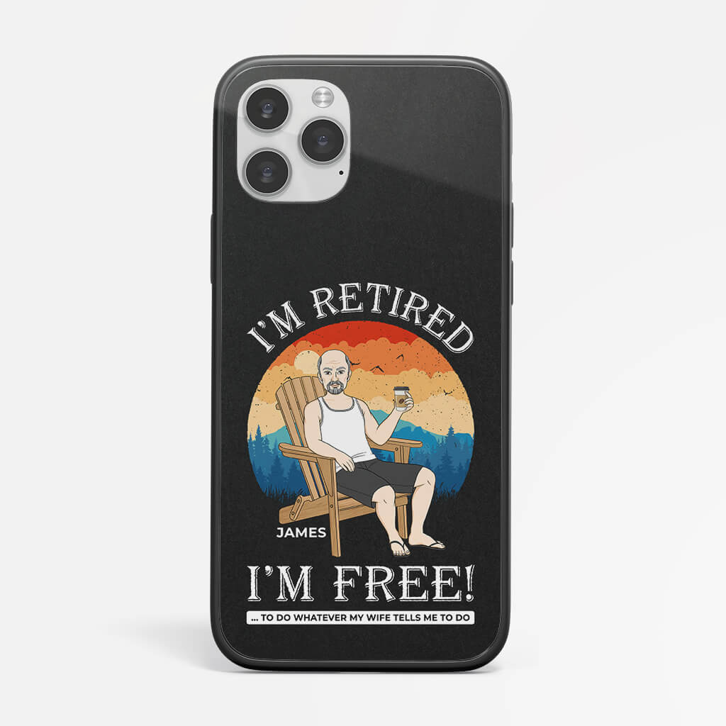 1272FUS1 personalized im retired im free iphone 14 phone case_67fa32e1 eb6c 46d9 9c8c 72c597e24989