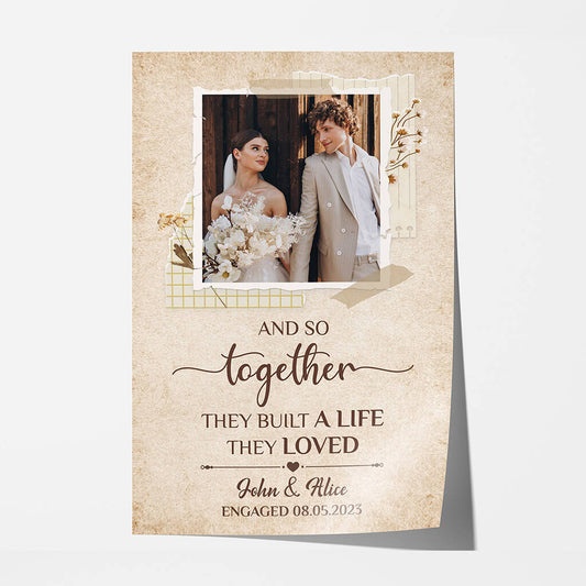 1285SUS1 personalized together they built a life they loved poster
