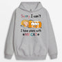 1287HUS2 personalized sorry i have plans with my cat hoodie