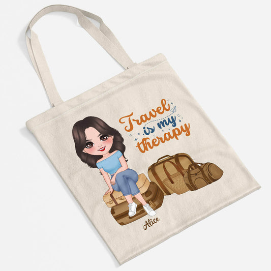 1290BUS2 personalized travel is my best therapy tote bag