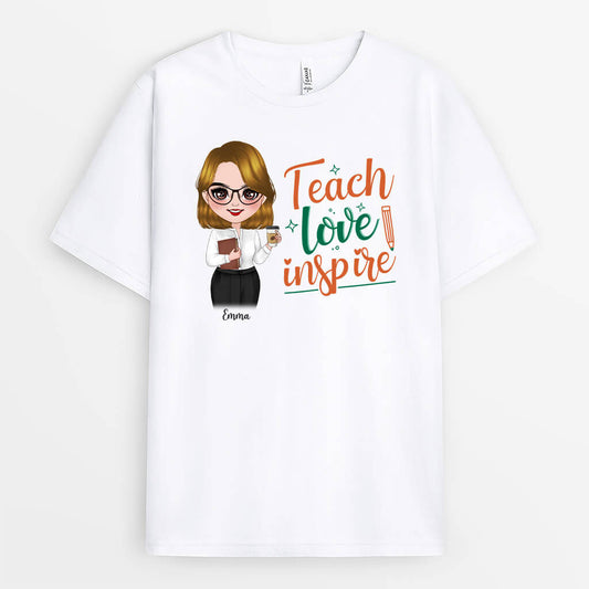 1291AUS1 personalized teach love inspire t shirt_0d0caf20 12f5 45b1 87b1 5620a281c8e0