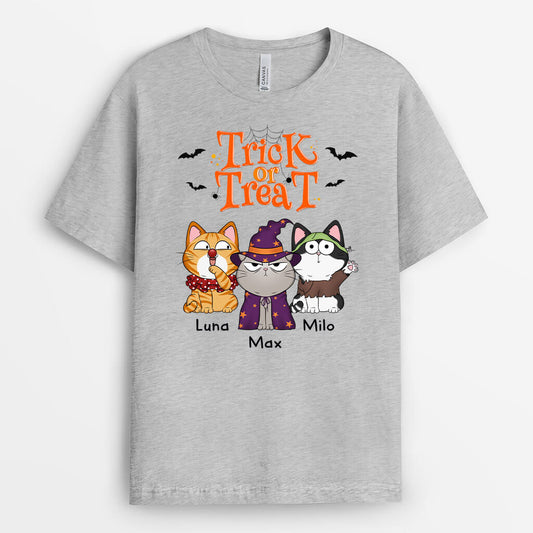 1294AUS2 personalized trick or treat t shirt
