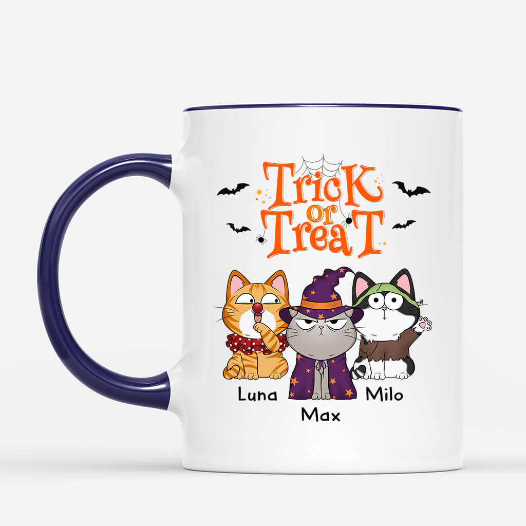 1294MUS2 personalized trick or treat mug