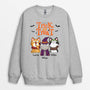 1294WUS2 personalized trick or treat sweatshirt