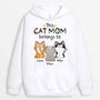 1295HUS1 personalized this cute cat mom dad belongs to hoodie
