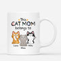 1295MUS1 personalized this cute cat mom dad belongs to mug