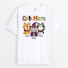 Personalized Halloween Cat Mom T-Shirt