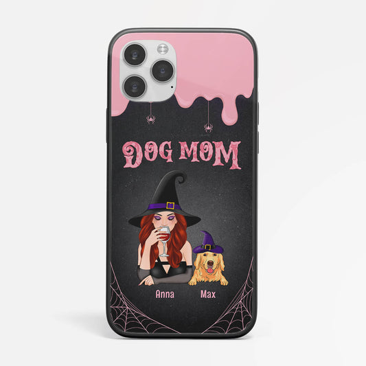 1313FUS1 personalized dog mom halloween witch iphone 11 phone case