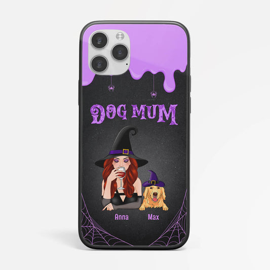 1313FUS2 personalized dog mom halloween witch iphone 11 phone case