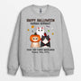 1316WUS2 personalized happy halloween human servant from fluffy cat sweatshirt