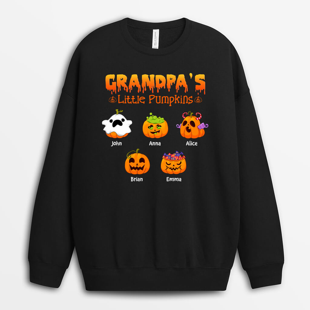 1318WUS2 personalized daddy_s little pumpkin sweatshirt