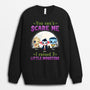 1320WUS1 personalized cant scare me i raised 3 little monsters sweatshirt