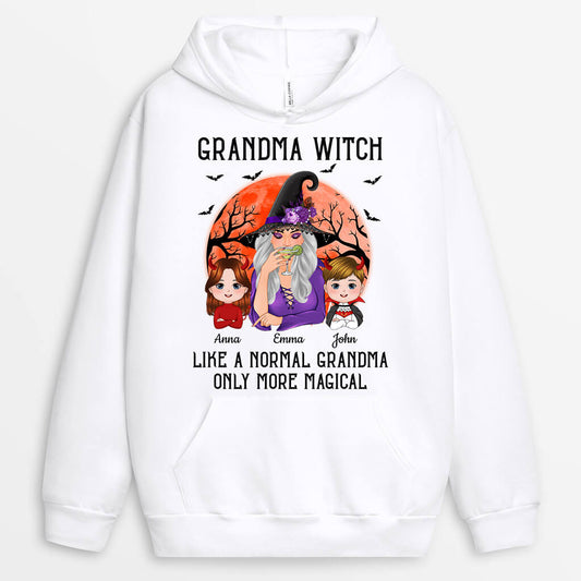 1324HUS1 personalized like normal grandma more magical halloween hoodie
