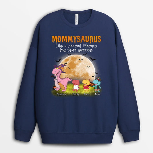 1326WUS1 personalized grandma dinosaur halloween sweatshirt