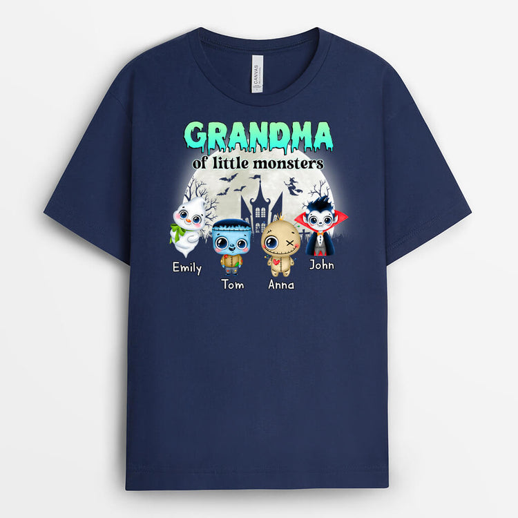 Personalized Grammy Of Little Monsters T-Shirt