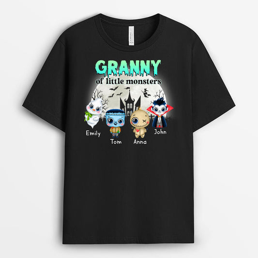 1330AUS2 personalized grammy of little monsters t shirt