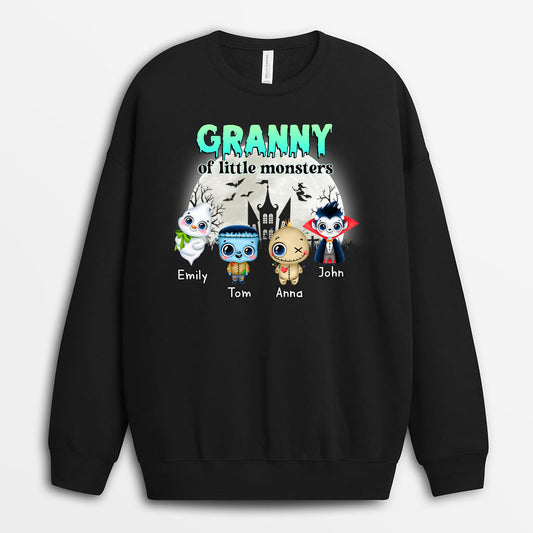 1330WUS2 personalized grammy of little monsters sweatshirt