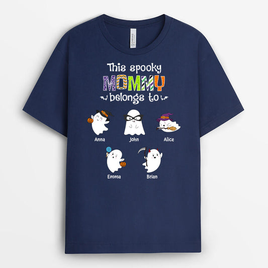 1332AUS2 personalized this spooky mommy belongs to t shirt
