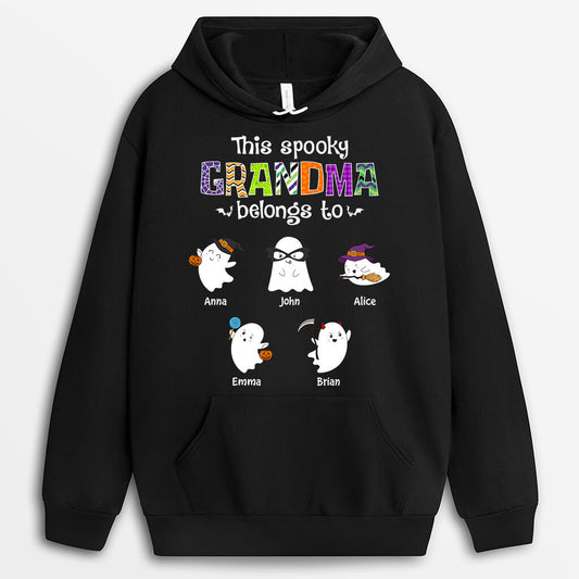 1332HUS1 personalized this spooky grandma belongs to hoodie