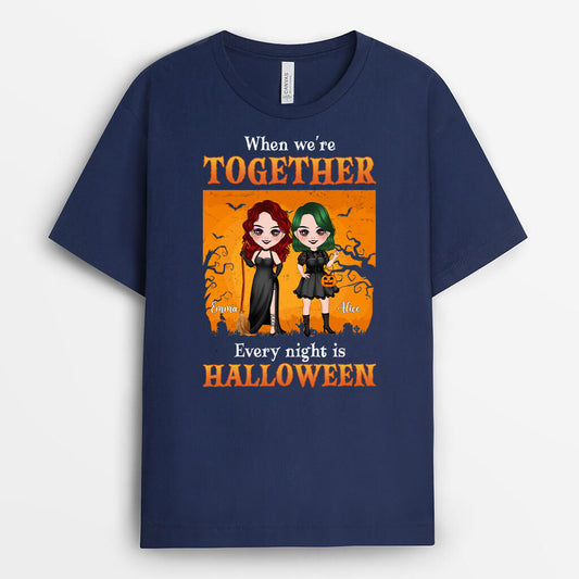 1333AUS2 personalized when were together every nigh is halloween t shirt