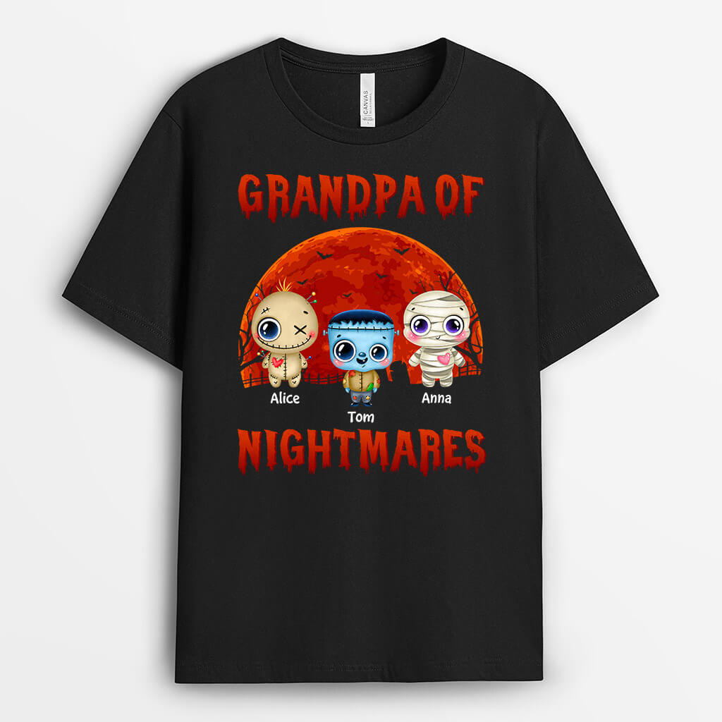 1340AUS1 personalized granpas nightmares t shirt