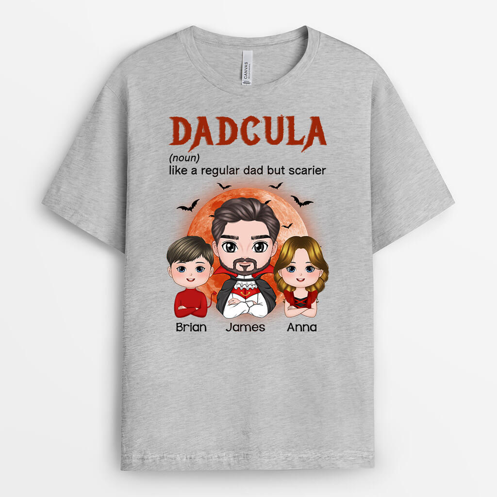 1341AUS1 personalized dadcula like a regular dad but cooler t shirt
