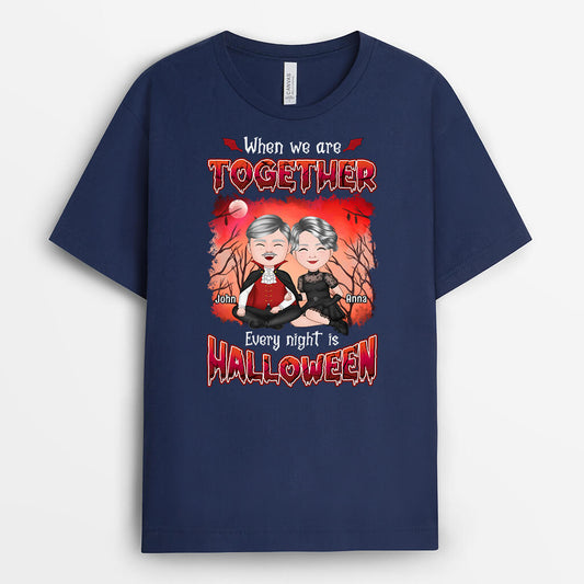 1345AUS2 personalized when were together every night is halloween t shirt