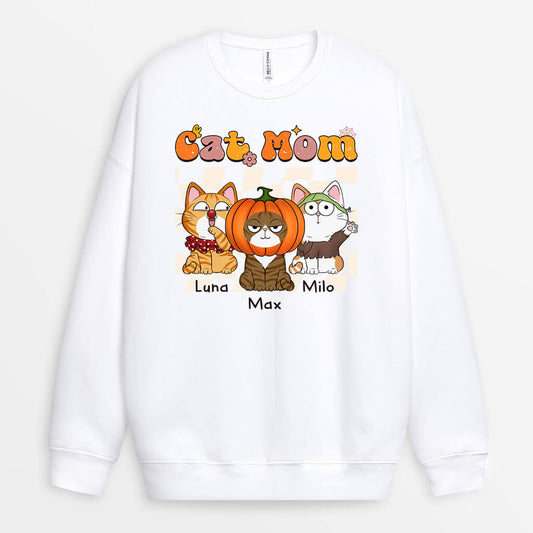 1349WUS2 personalized cute cat mom sweatshirt