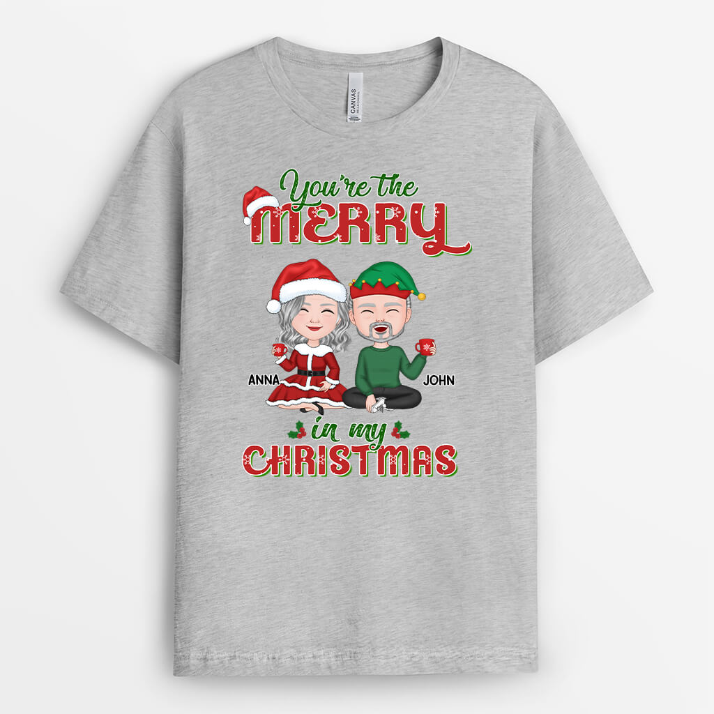 1365AUS2 personalized you are the merry in my christmas t shirt