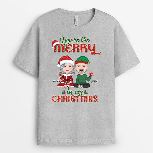 1365AUS2 personalized you are the merry in my christmas t shirt