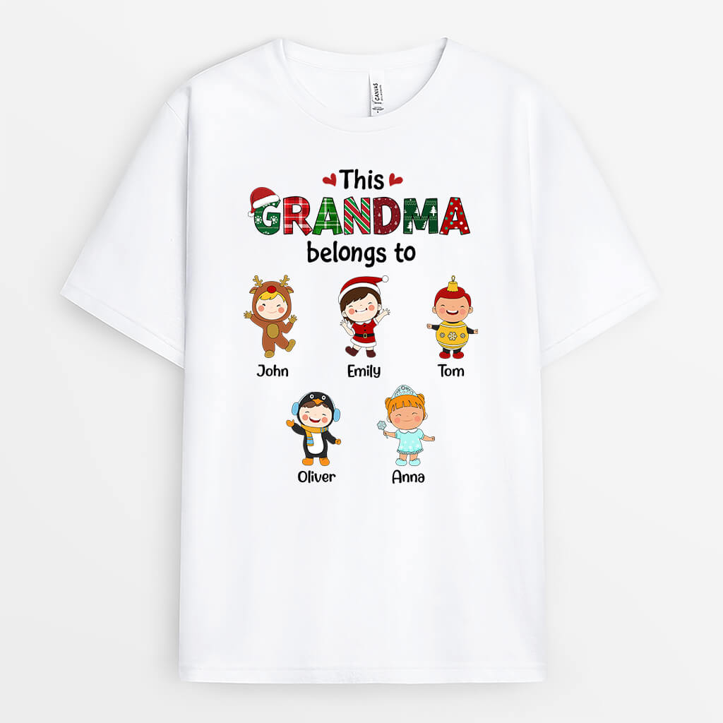 1366AUS1 personalized this grandma belongs to t shirt