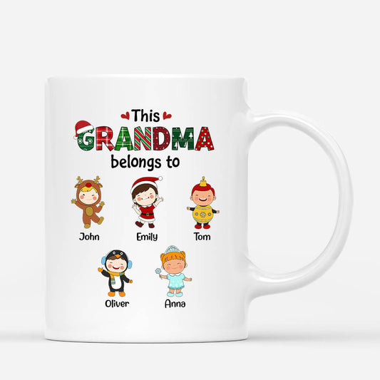 1366MUS1 personalized this grandma belongs to mug
