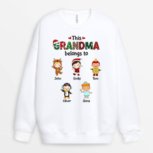 1366WUS2 personalized this grandma belongs to sweatshirt