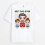 1371AUS1 personalized best dad ever christmas t shirt