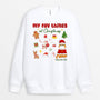 1376WUS1 personalized my favorite things at christmas sweatshirt