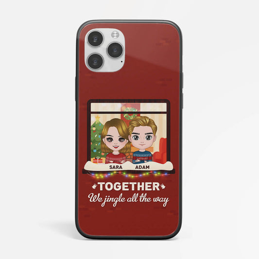 1390FUS1 personalized together we jingle all the way iphone 11 phone case