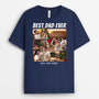 1395AUS2 personalized best dad ever t shirt
