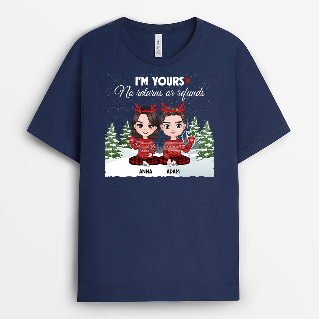 1410AUS1 personalized im yours no returns or refunds t shirt