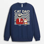 1413WUS2 personalized cat dad christmas sweatshirt